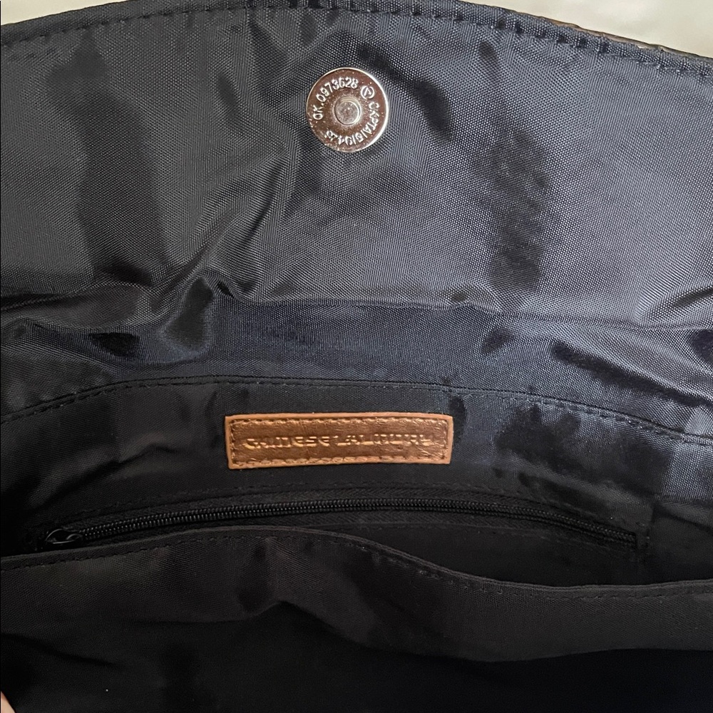 Chinese Laundry Metallic Brown and Black Clutch - Picture 5 of 7